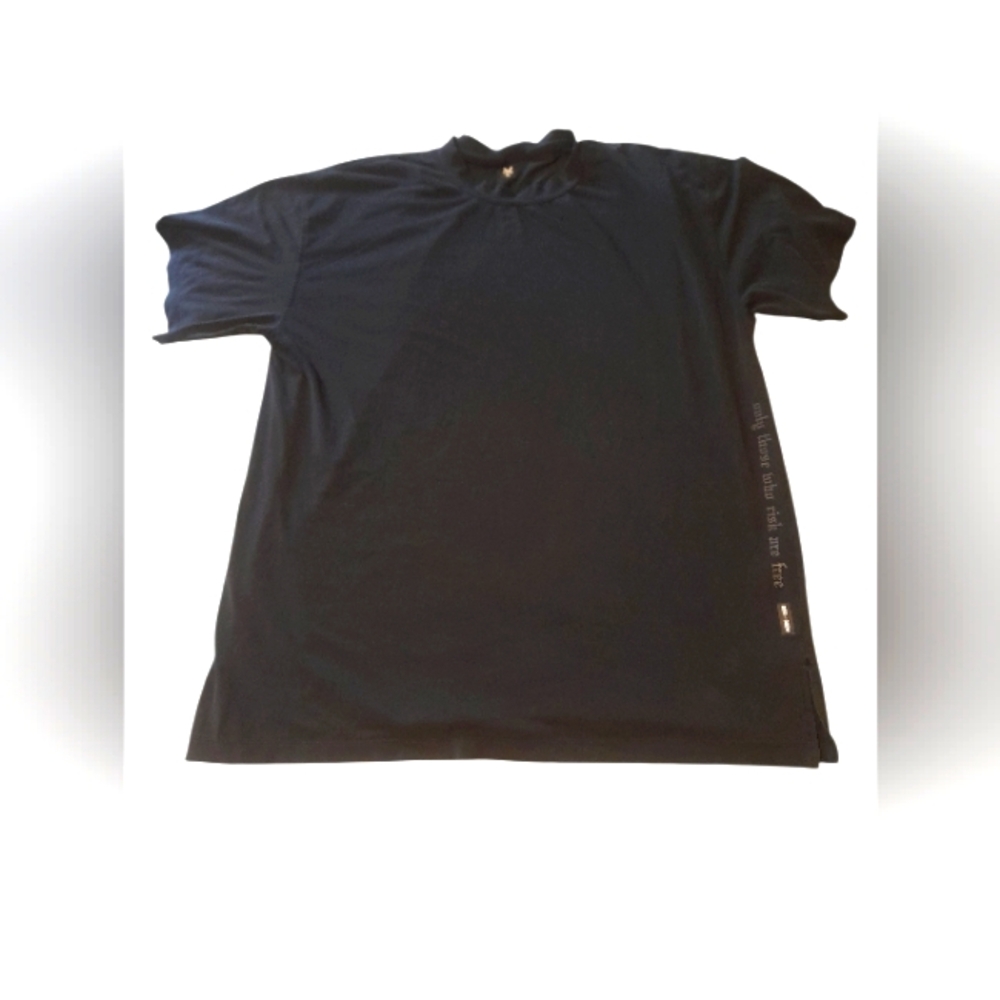 ASRV Men's Black T-Shirt In Medium